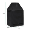 Weatherproof Outdoor Fireplace Cover Easy to Use with Ventilation Features