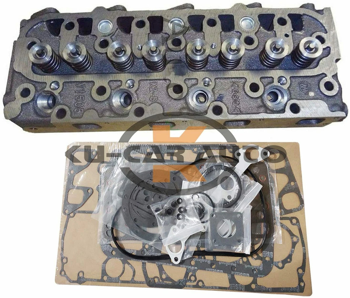 V1505 Cylinder Head + Gasket Kit for Kubota Tractors B2910HSD B7800HSD B3030HSD