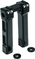 Kuryakyn 8 Inch Billet Handlebar Risers Black for Harley Touring Models