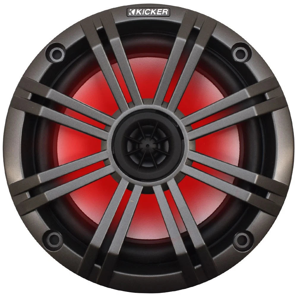 Kicker Boat Coaxial Speaker 45BKM614L - 6.5 Inch 4 Ohms RGB LED