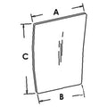 1340197C1 RH Front Lower Glass Fits Case-IH Tractor Models 7110 7120 +