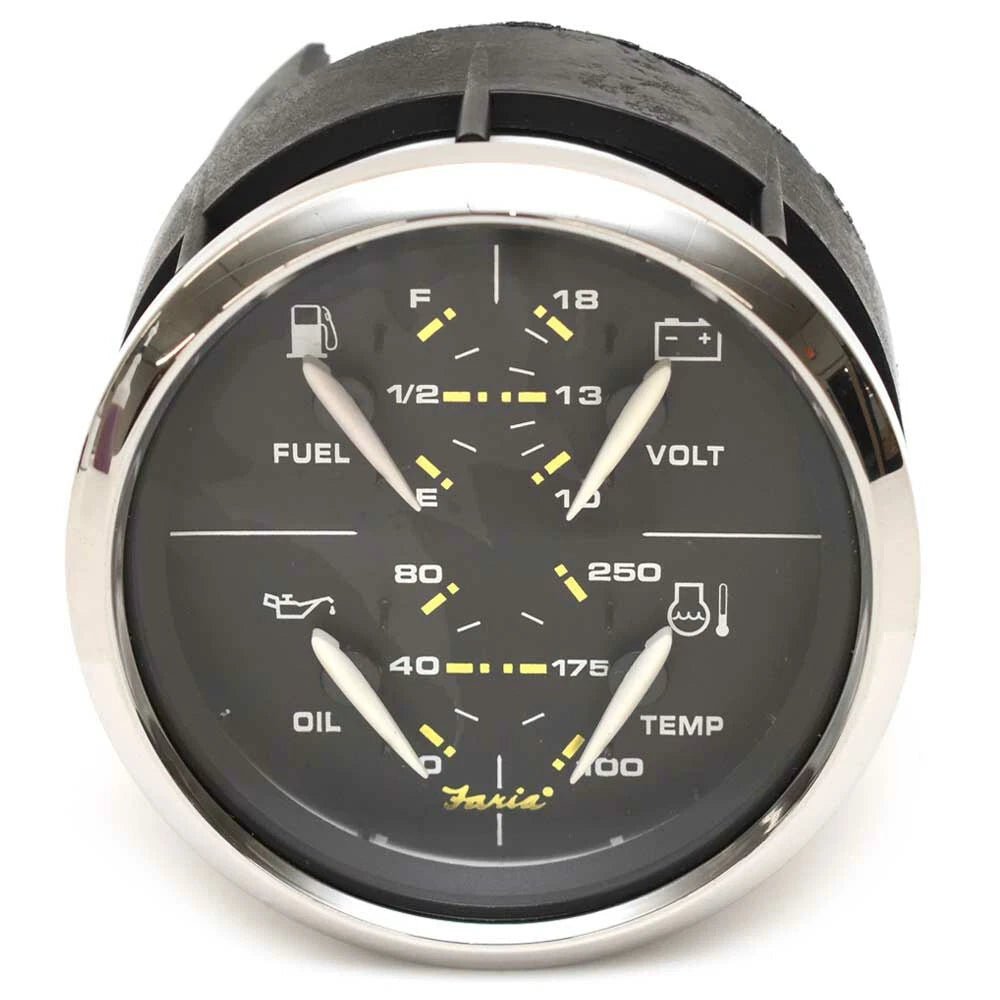 Faria Boat Multifunction Gauge GFC063A - Kronos Black Silver