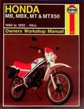 Haynes Workshop Manual for 1982 Honda MT 50 SA