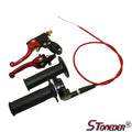 STONEDER Brake Clutch Lever Throttle Handle Grips 990mm Cable for Pit Bike