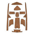 Supra Boat Non-Skid Deck Mats 119074 - SJ SR Mocha Brown - Black (kit)