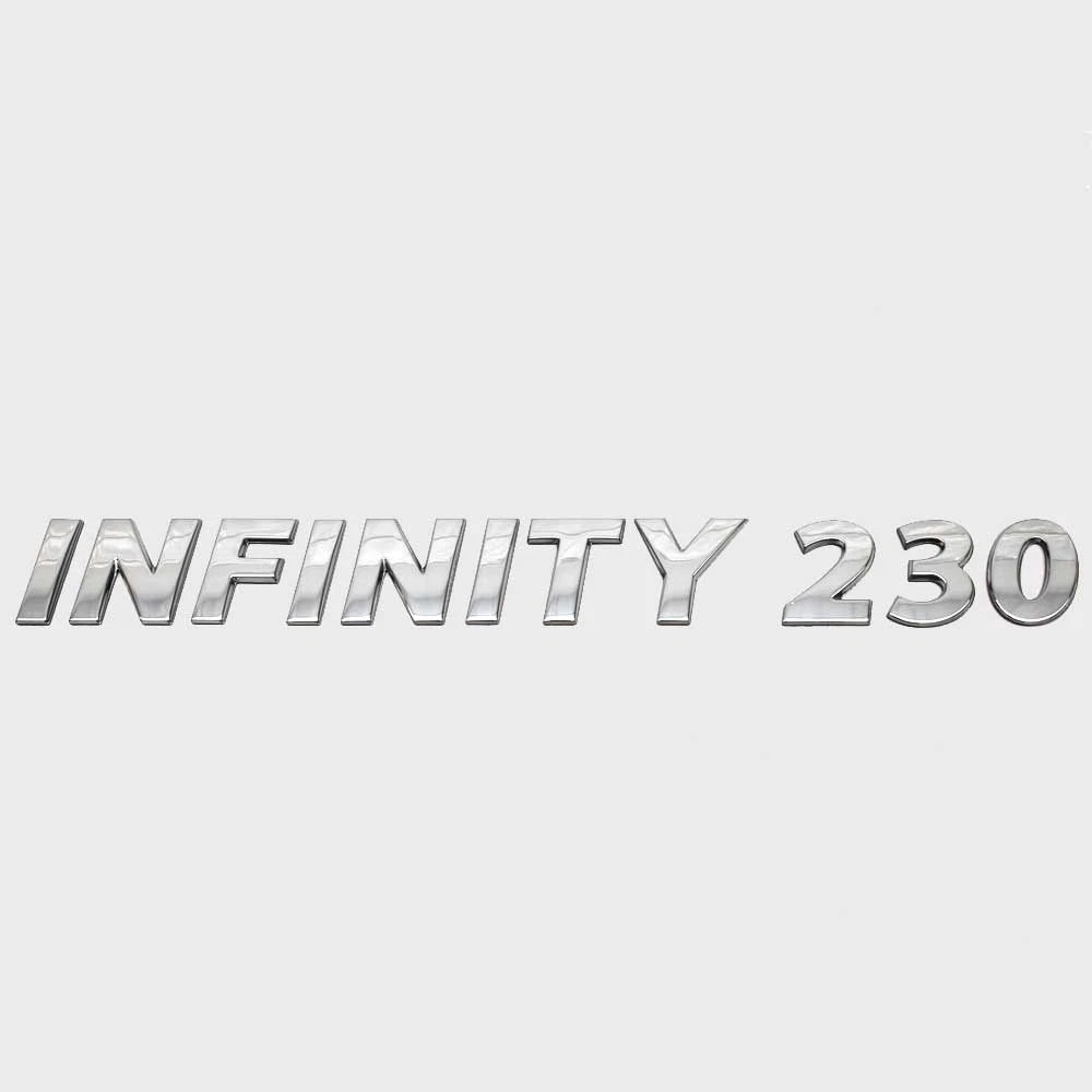 Lowe Boat Raised Decal 2198565 - Infinity 230 Silver 15 1/2 Inch