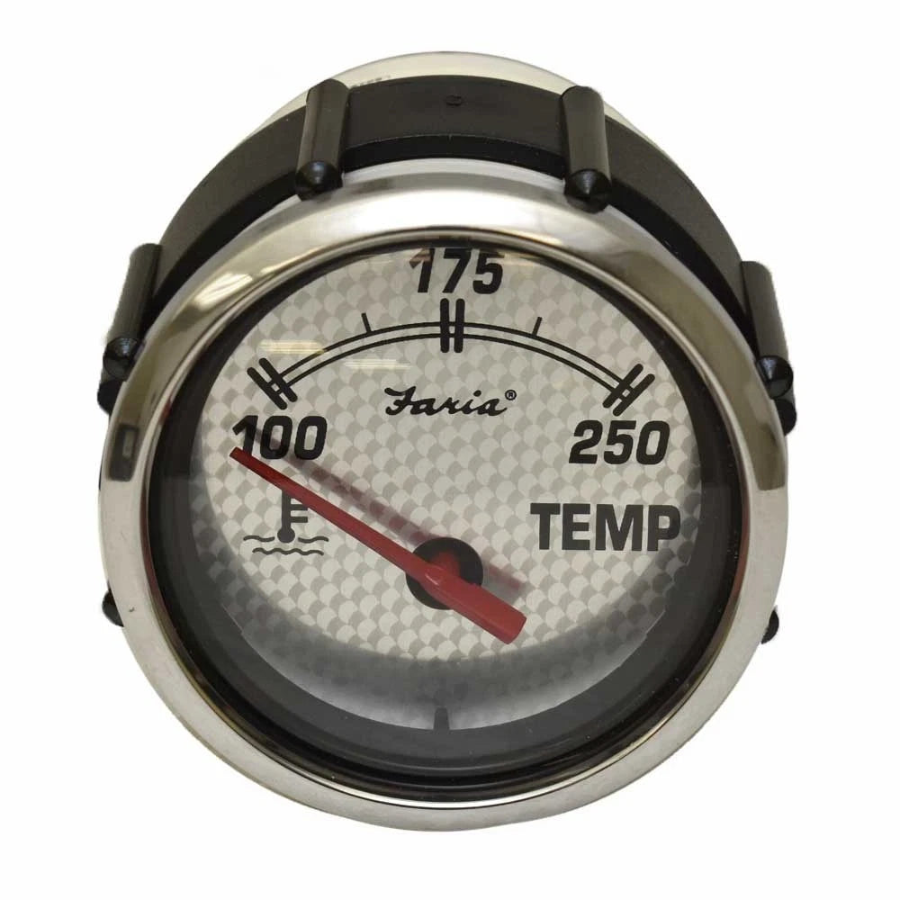 Faria Boat Temperature Gauge GP5064A - Silver 2 Inch