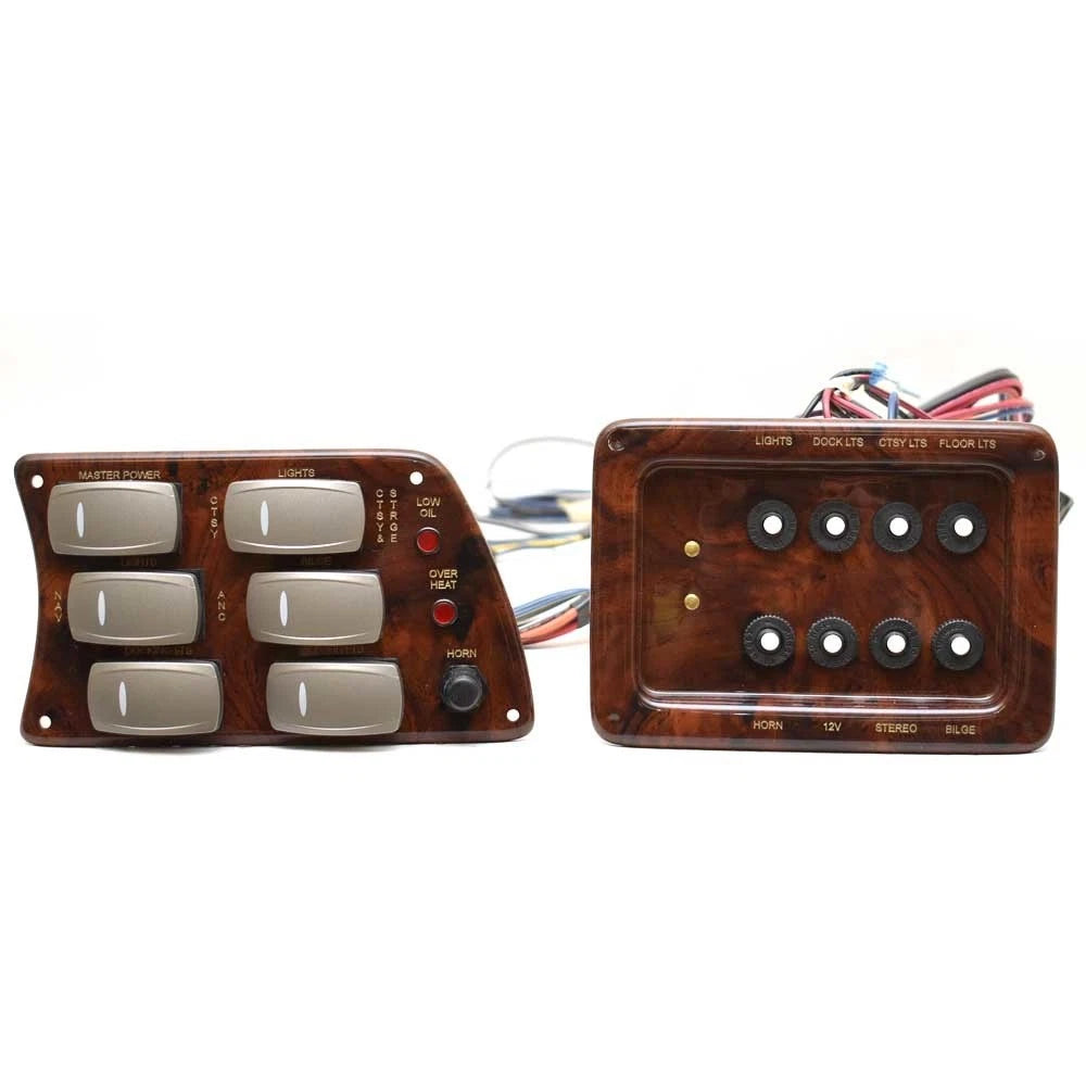 G3 Boat Switch Panel Set F03373422754 - Woodgrain Plastic (set of 2)
