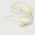 YKK Boat Double Pull Zipper - #10 White 32 X 1 3/8 Inch