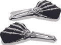 Kuryakyn Skeleton Hand Mirrors Chrome/Black for Harley-Davidso N & Powersports