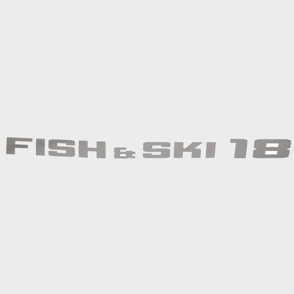Lowe Boat Decal 2354063 - 18 Fish and Ski 20 1/2 Inch Metallic Silver