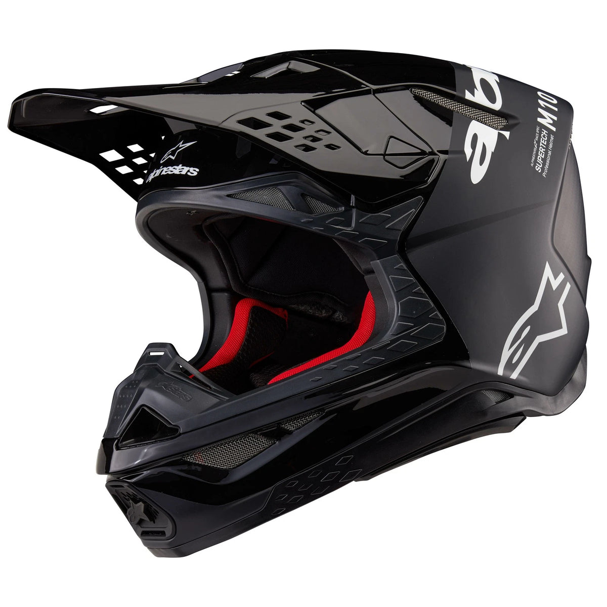 Alpinestars Supertech M10 Flood Off-Road Motorcycle Helmet Small Black/Dark Grey