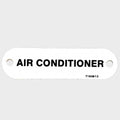 Carver Boat Air Conditioner Label 7160913 - 2 3/4 Inch White Plastic