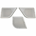 Aviara Boat Speaker Grilles - Brushed Aluminum (set of 3)