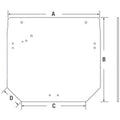 R261272 Rear Upper Window Glass Fits John Deere 5065E 5075E 5075M