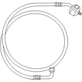 88262125 A/C Evaporator to Compressor (suction) Hose Line Fits Allis Chalmers