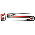 MasterCraft Boat Raised Decals 750069 - X15 Black Silver Red