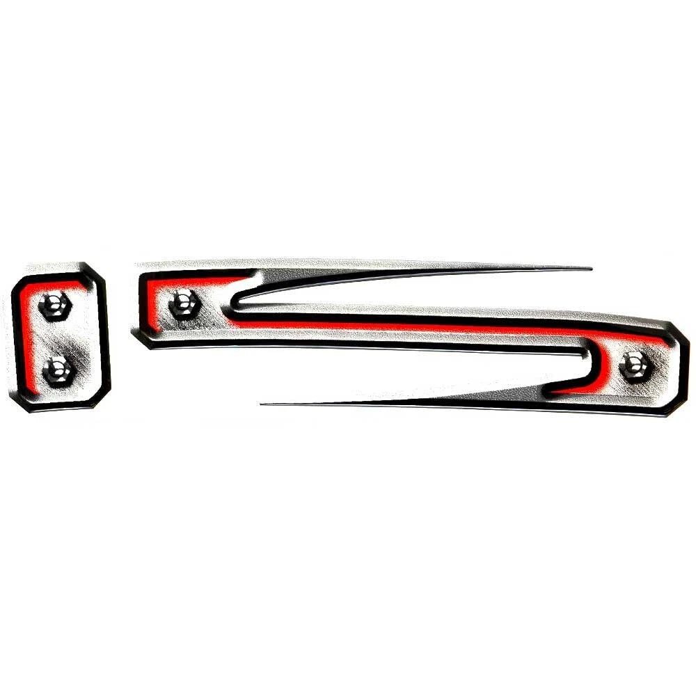MasterCraft Boat Raised Decals 750069 - X15 Black Silver Red