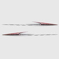 Glastron Boat Graphic Hull Decals - 2009 MX Sticker (set of 2)
