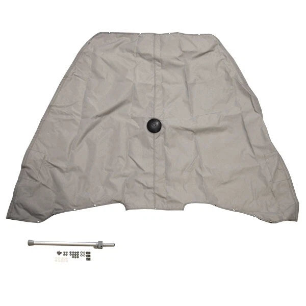 Crestliner Boat Bow Cover 2162473 - 1600 Vision 2015 Gray 35846-11