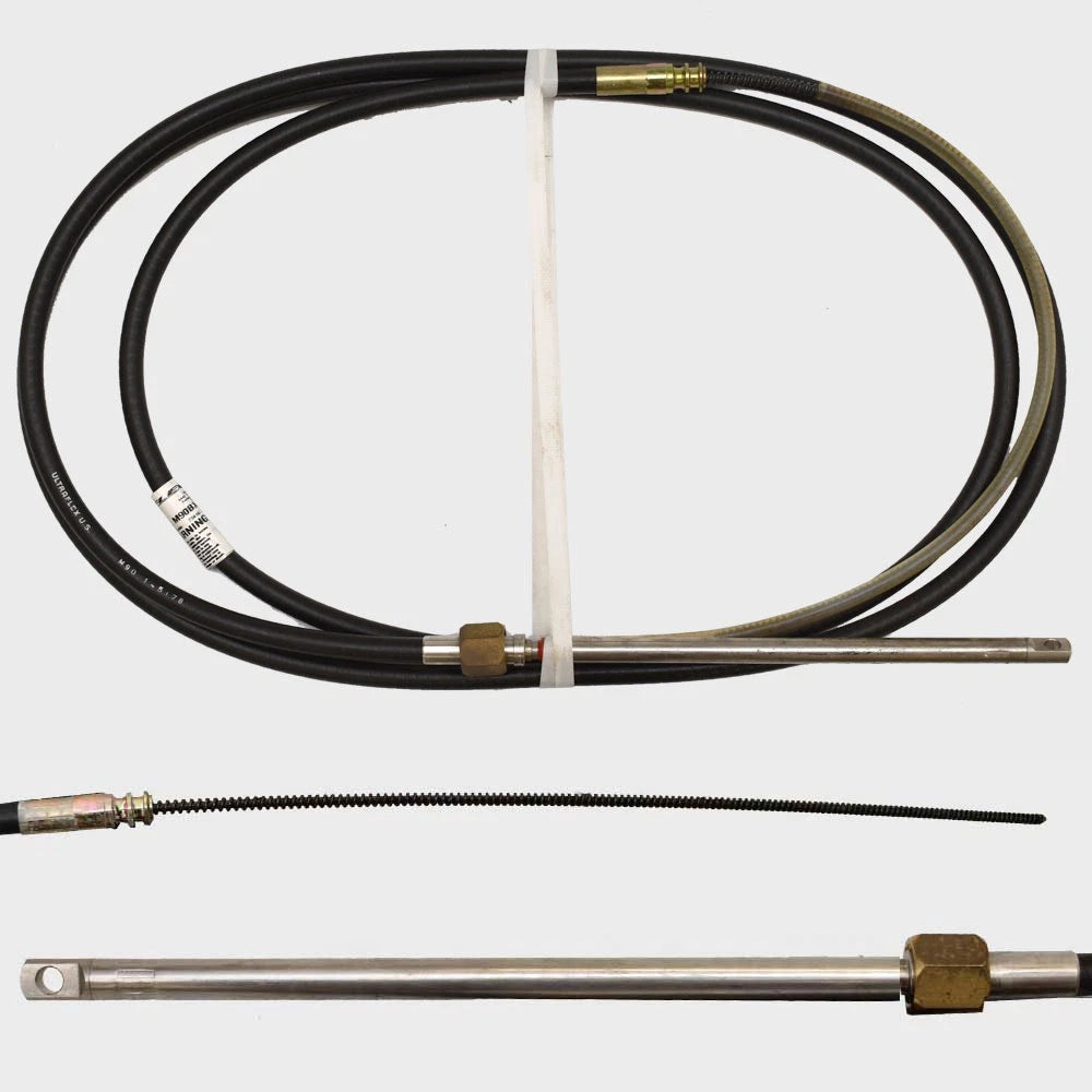 UFlex Boat M90 Mach Rotary Steering Cable M90X14.5 - 14 1/2Ft Black