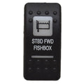 Carling Boat Rocker Switch Cover - FISHBOX Black 2 Inch Actuator
