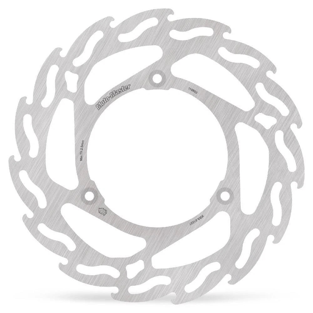 MotoMaster Flame Left Fixed Front Brake Disc for KTM 65 SX 2023-2024