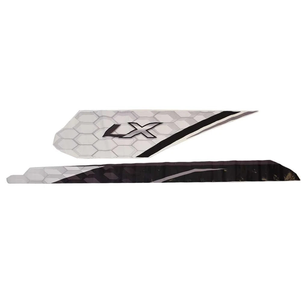 Boat Side Decal 8161183 - LX Port Gray Black (set of 2)