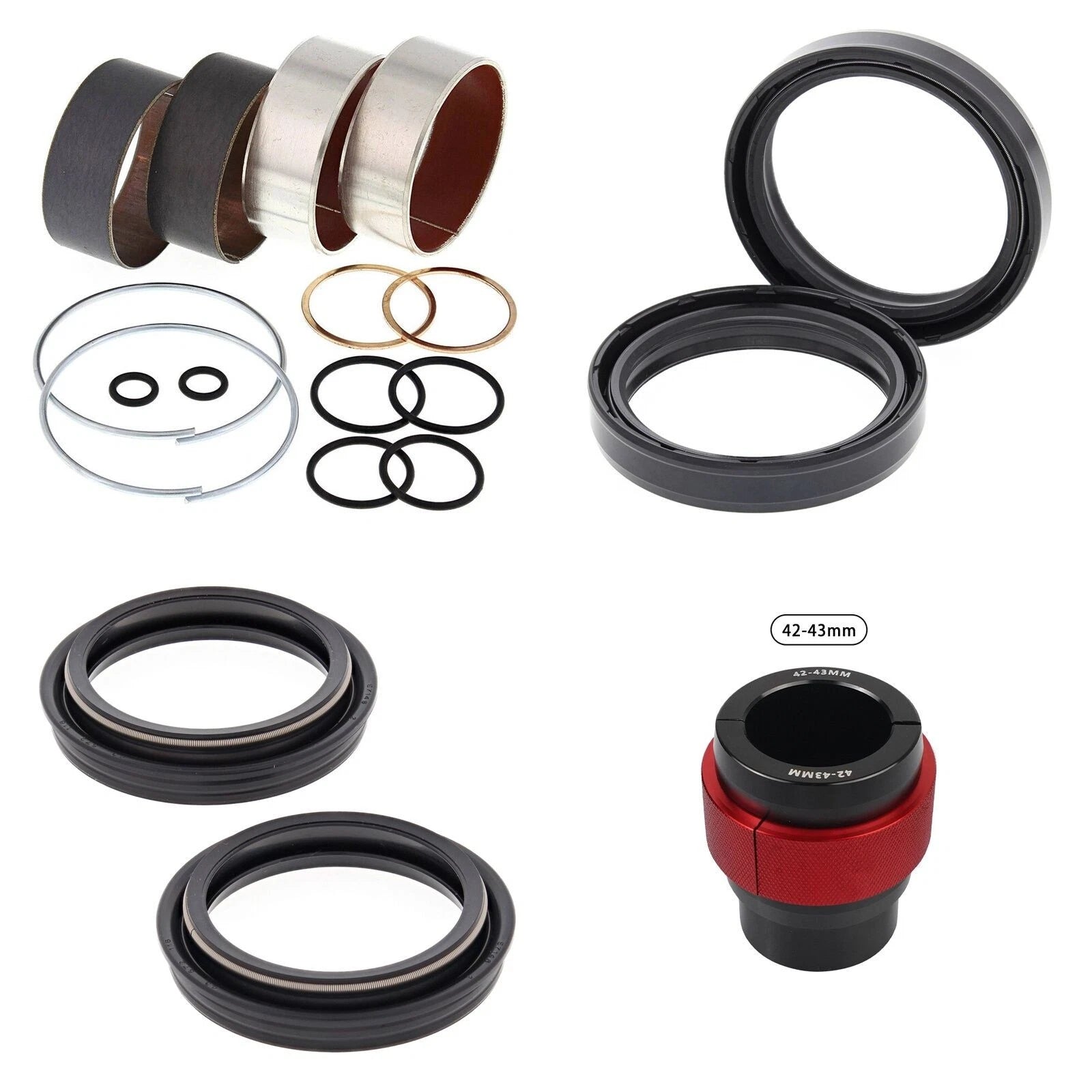 Complete Front Fork Rebuild Kit for KTM 400 SX 2002 with Driver