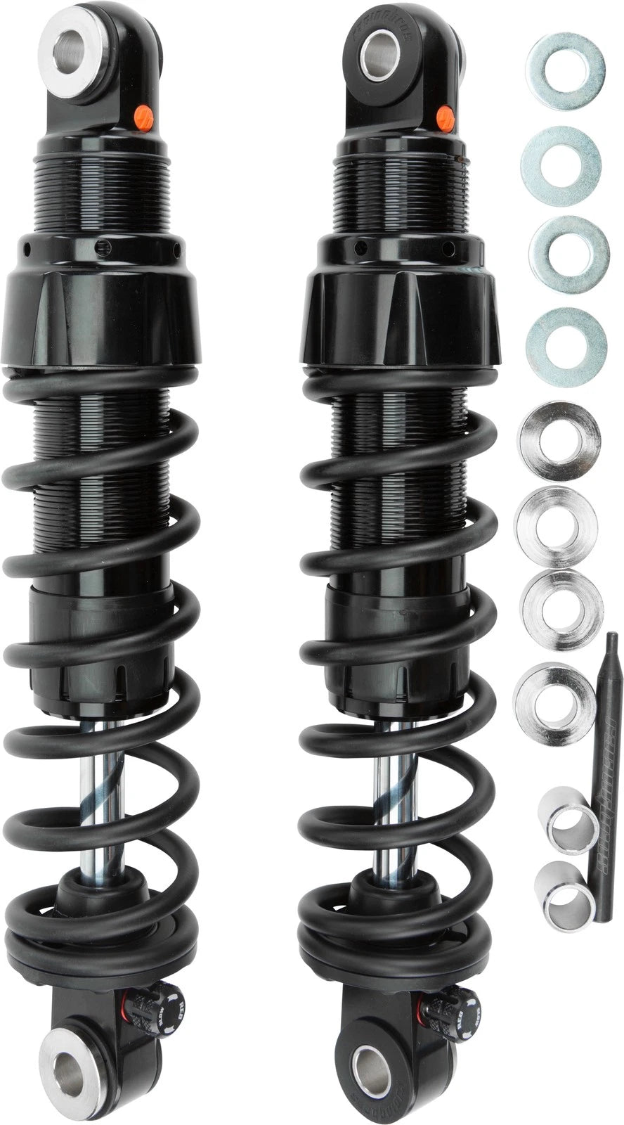 HardDrive R0800142-2 Rear Monotube Shock with Speed Adaptive Valving for Harley