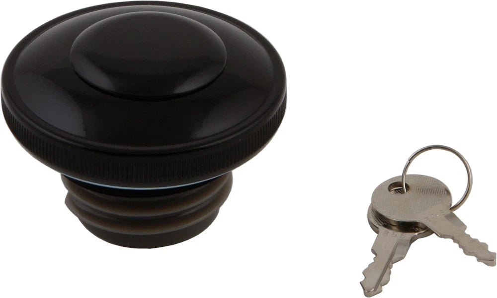 HARDDRIVE Gas Cap Screw-In with Lock & Cover for Harley Dyna Fat Bob 2009-2015