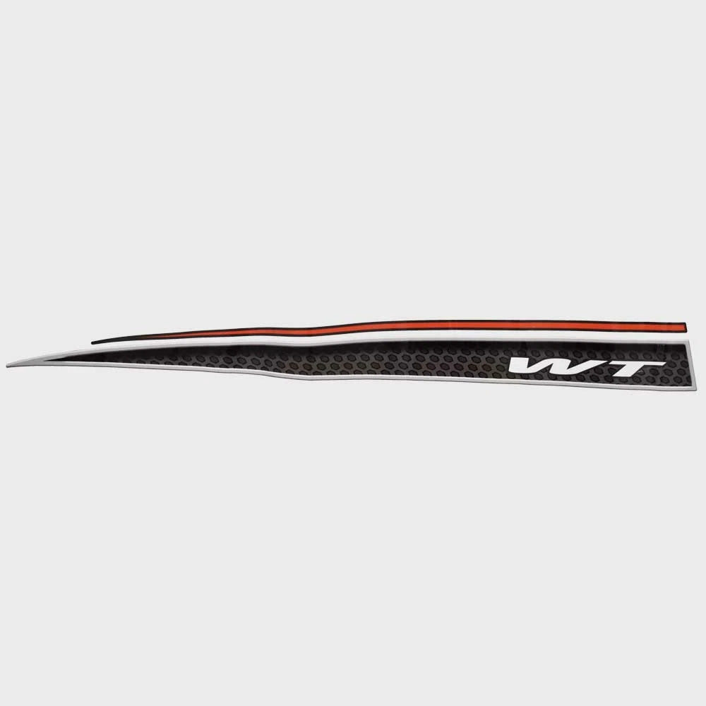 Tracker Boat Graphic Decal Sticker 329165 - Pro Guide - Targa WT Red Black