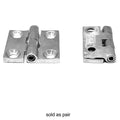 Boat Butt Hinges - 1 1/2 X 1 1/2 Inch Polished Stainless Steel (pair)