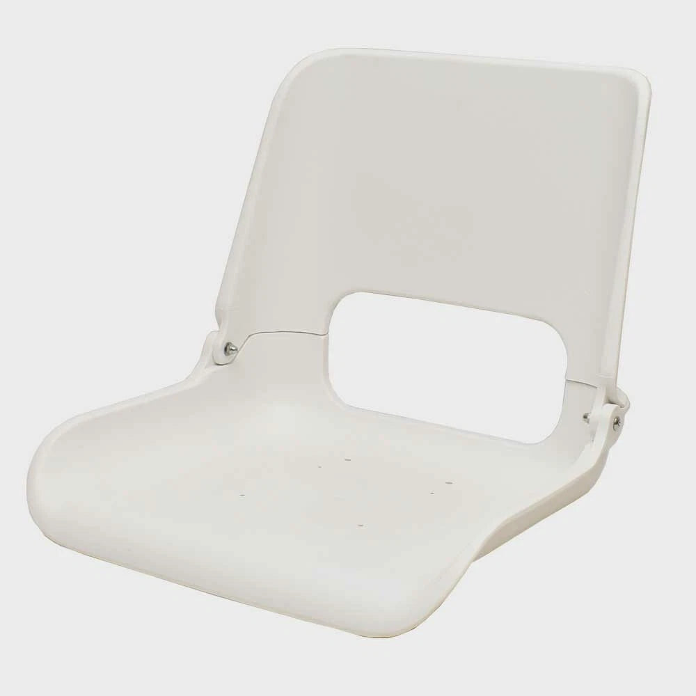 Wise Boat Fold-Down Seat 8WD136LS-710 - White High Back Clam Shell