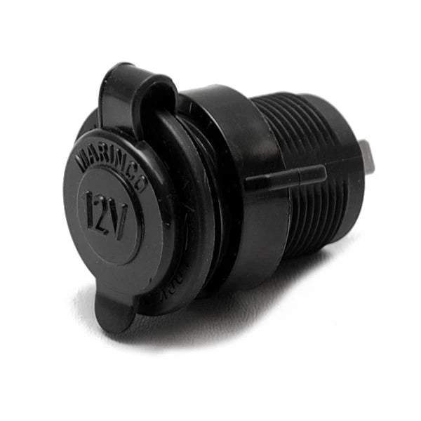 Marinco Boat 12V Power Outlet - Black Marine Socket