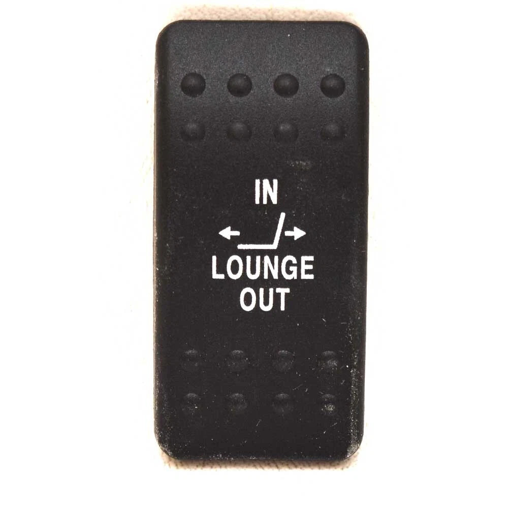 Carling Boat Rocker Switch Plate - Lounge in - Out Actuator Black
