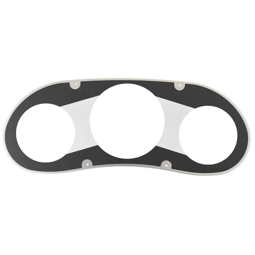 Ranger Boat Blank Gauge Panel 207910 - Black Silver Aluminum