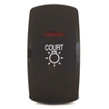 Carling Boat Rocker Switch - 2 Position Black Courtesy 20A 12V