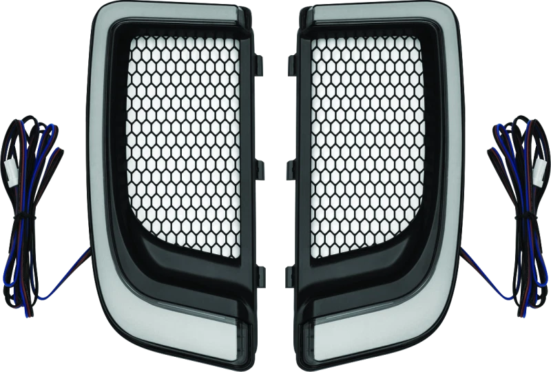 Kuryakyn Tracer Lower Fairing Grill Black – Fits Harley Davidson 2014-2016