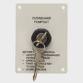 Cruisers Boat Pumpout Discharge Panel 501339 - Keyed Switch Aluminum