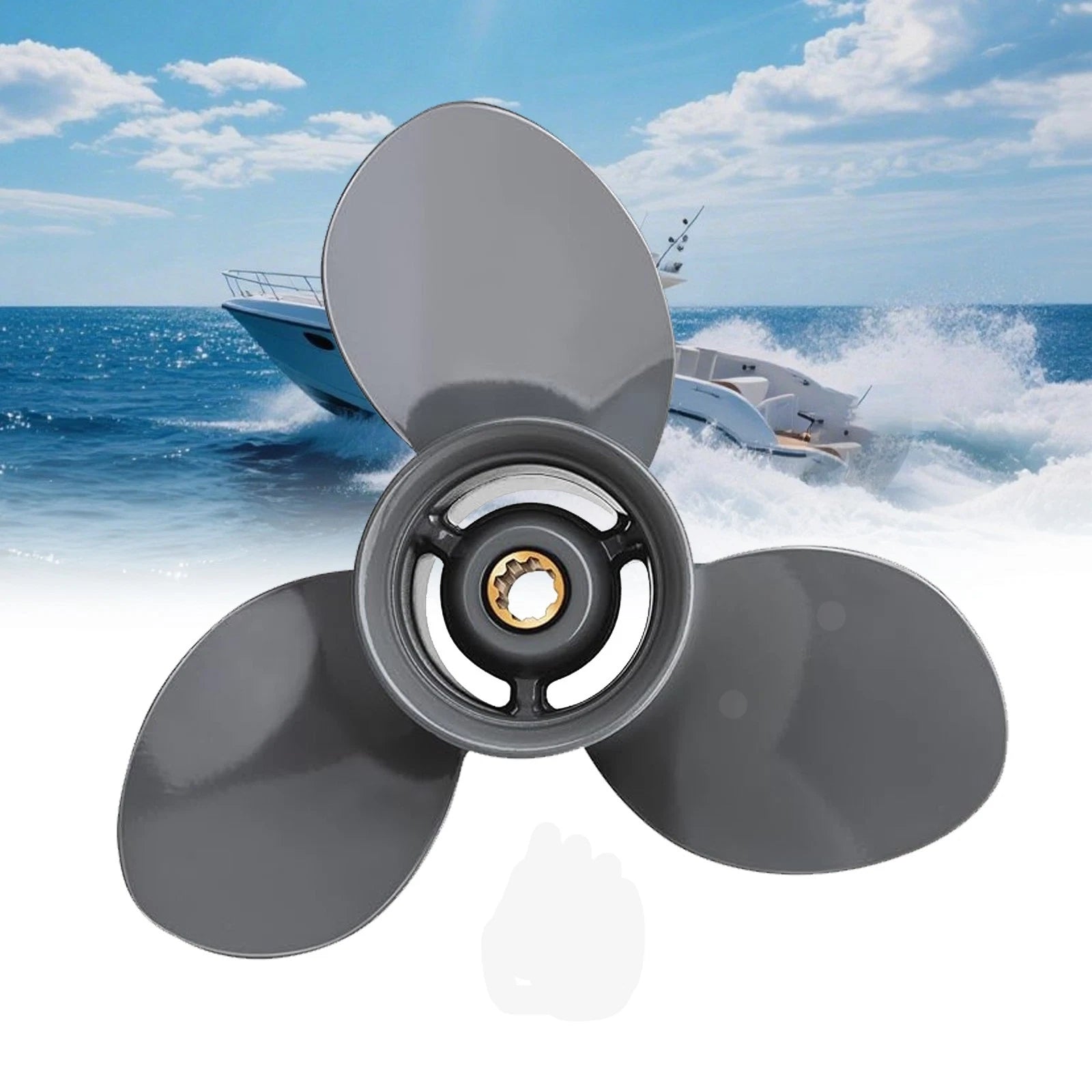 9 1/4x8 Outboard Propeller for Honda Engines BF8HP/9.9HP/15 HP/20HP 8Tooth 9.25x8