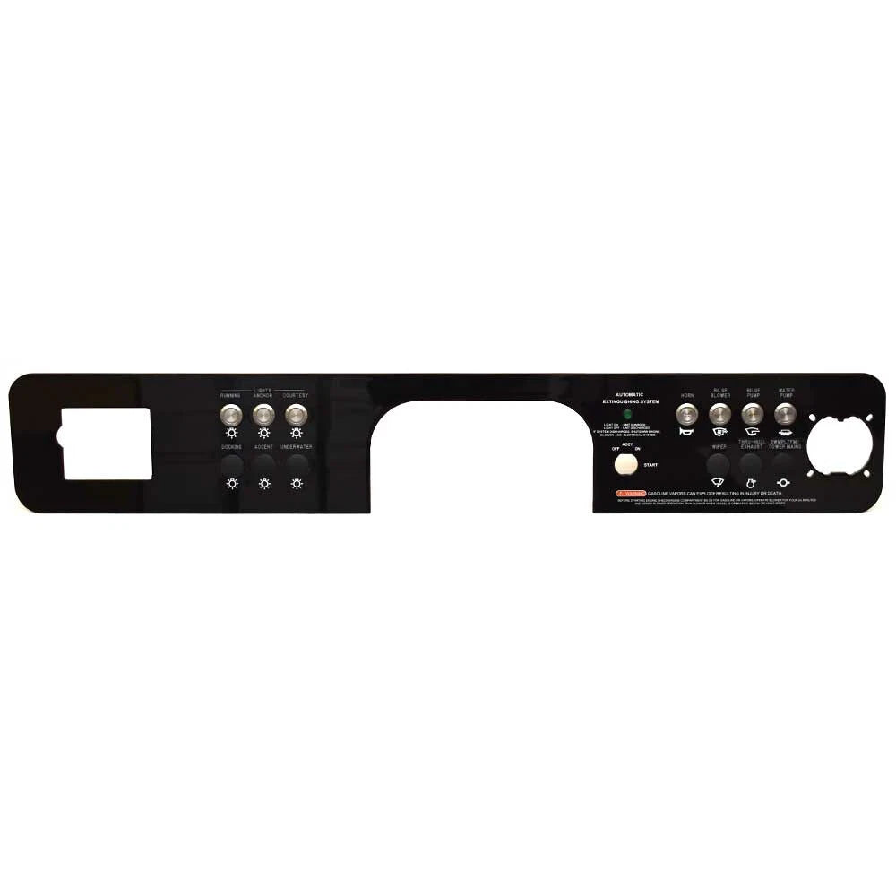 Sea Ray Boat Dash Switch Panel 2356979-A - Black Glossy