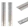 Stratos Boat Hatch Piano Hinges - 2 X 12 Inch Aluminum (pair)