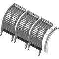 B93571 Set of 3 Small Grain Concaves Fits Case-IH Combine Models 1440 +