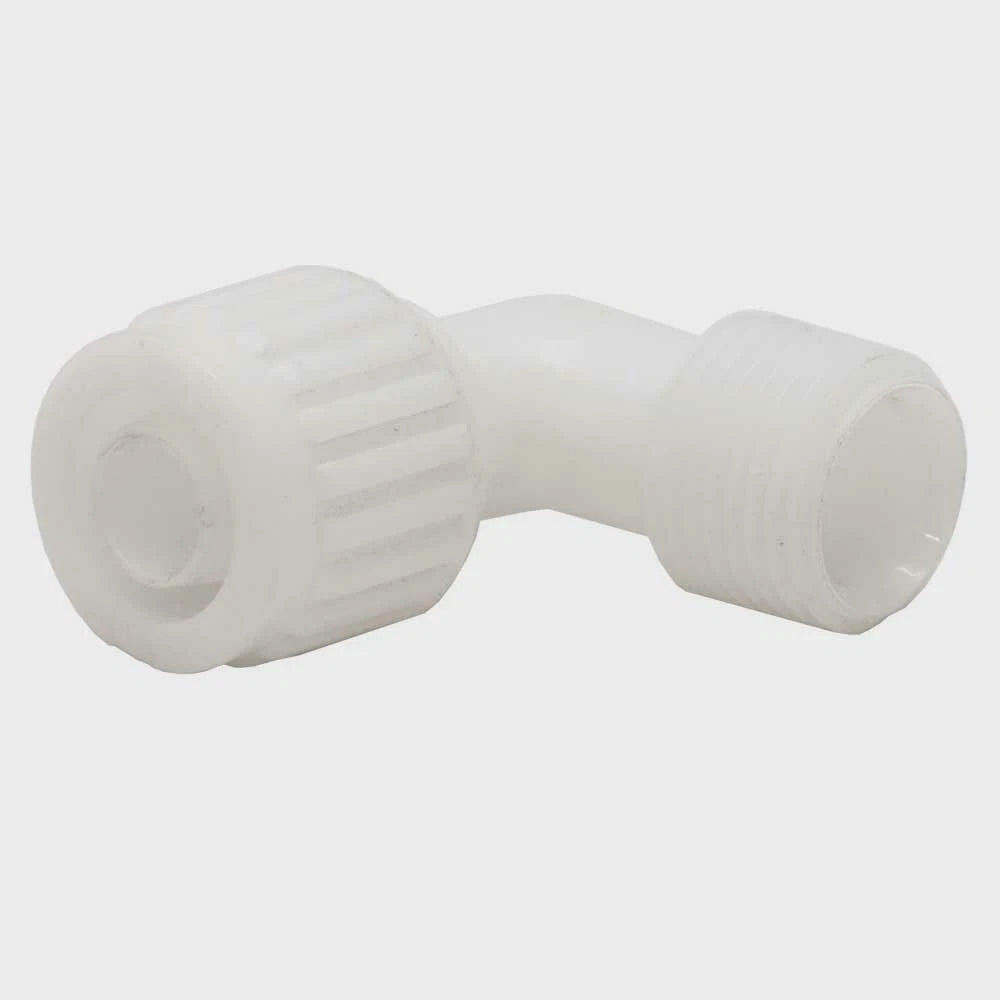 Chaparral Boat Male Elbow Connector 06803 - 90 Degree White Plastic