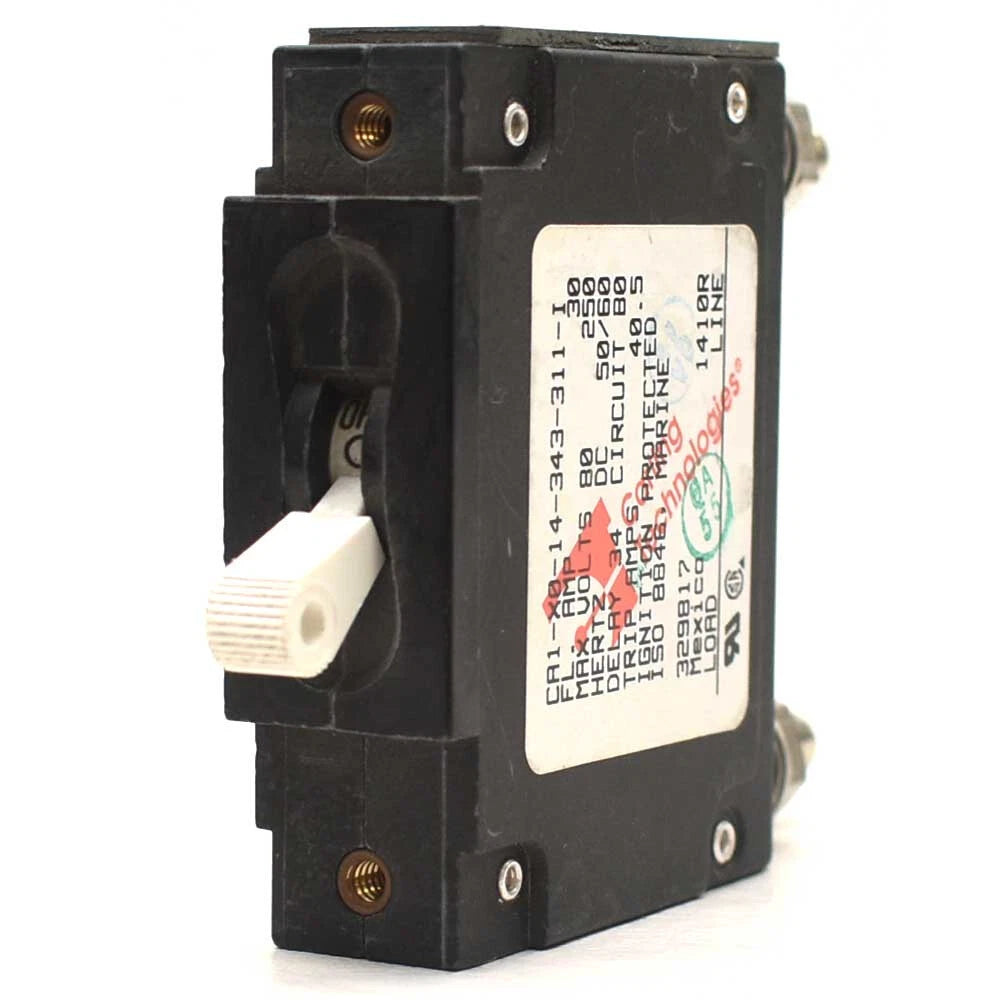 Carling Boat Toggle Breaker Switch CA1-X0-14-343- 311-I - 250V 30A