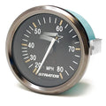 Stratos Boat Speedometer 63268 - Teleflex 3 1/4 Inch Pewter Black