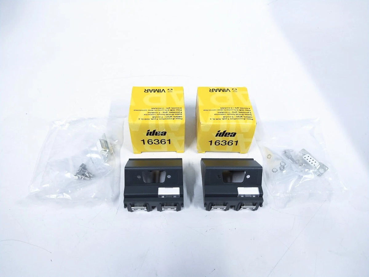 Vimar 16361, Idea 9 Pin SUB D Socket Connector - 2 Pack