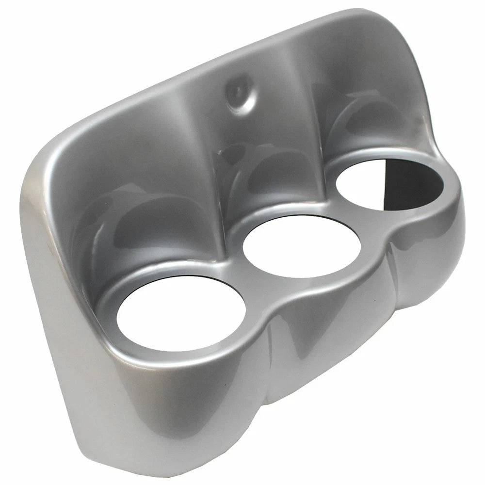 Tracker Boat Cup Holder Panel 180154 - 3-Hole Silver