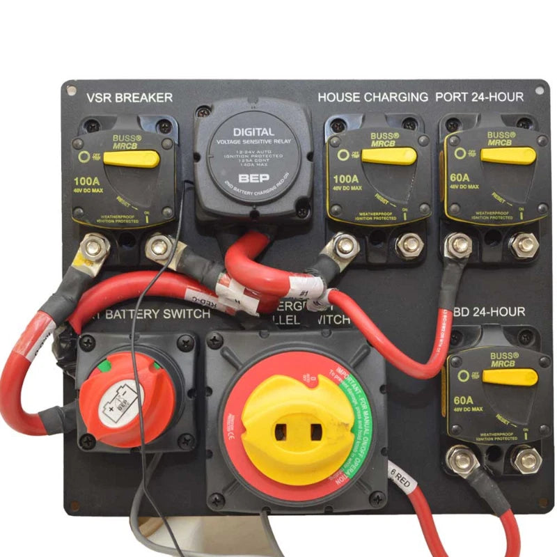 Boat Battery Switch Panel - BEP VSR Breakers